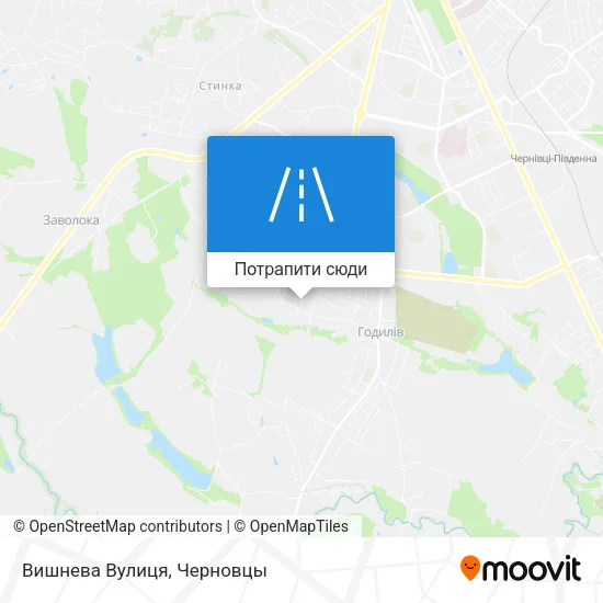 Карта Вишнева Вулиця