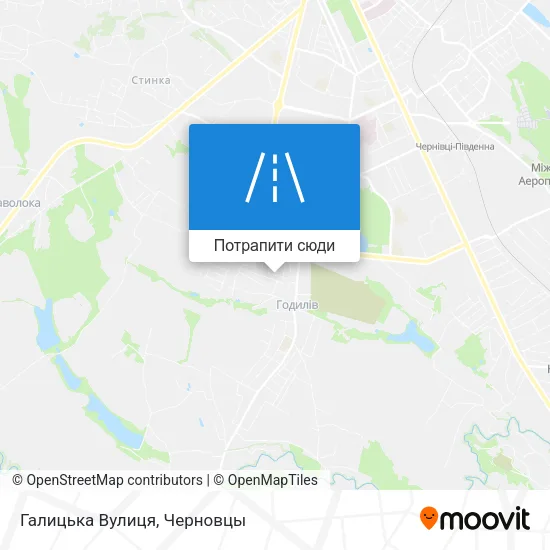 Карта Галицька Вулиця