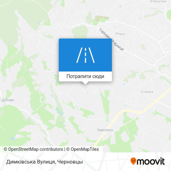 Карта Димківська Вулиця