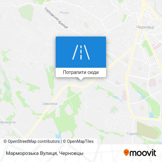 Карта Марморозька Вулиця