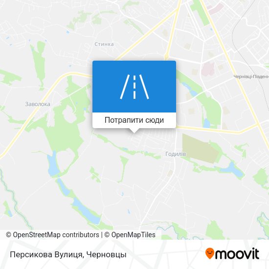 Карта Персикова Вулиця