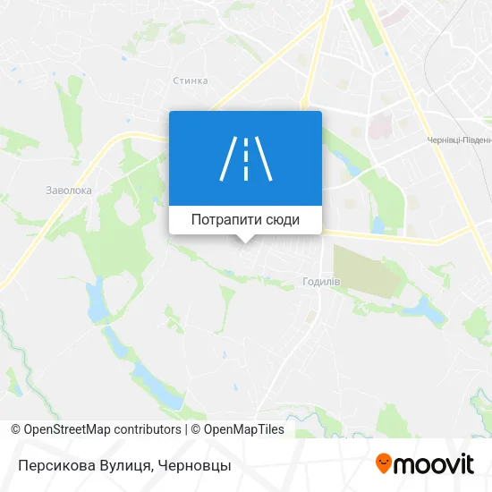 Карта Персикова Вулиця