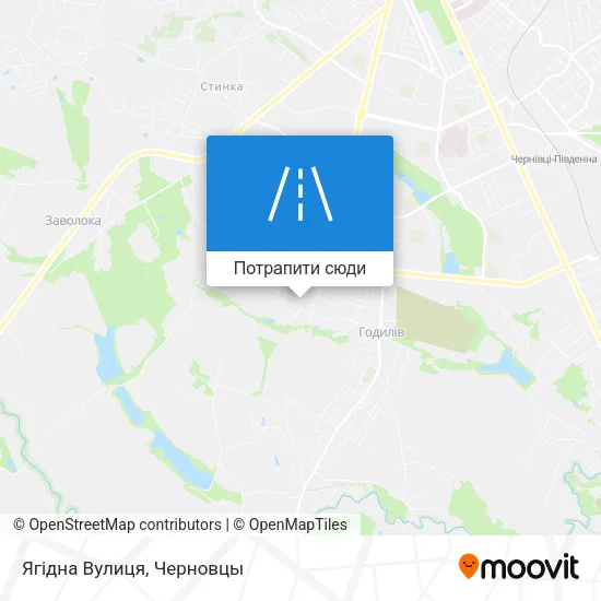 Карта Ягідна Вулиця