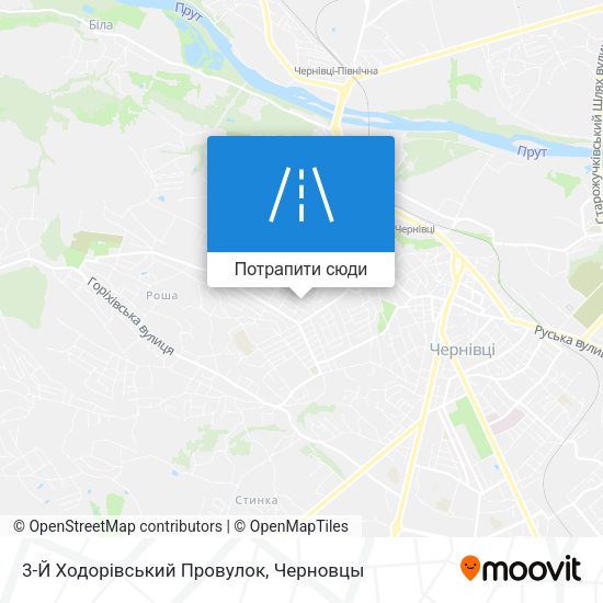 Карта 3-Й Ходорівський Провулок