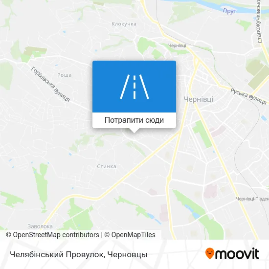 Карта Челябінський Провулок