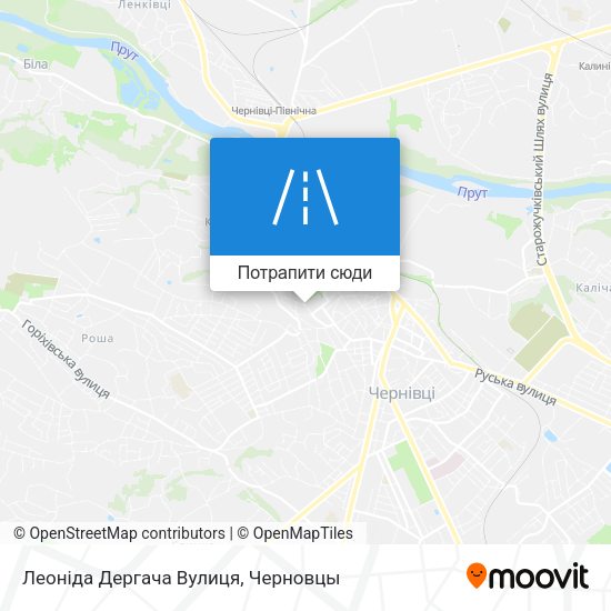 Карта Леоніда Дергача Вулиця