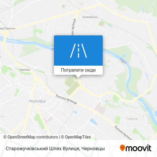 Карта Старожучківський Шлях Вулиця