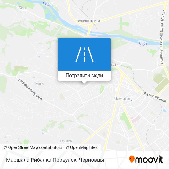 Карта Маршала Рибалка Провулок