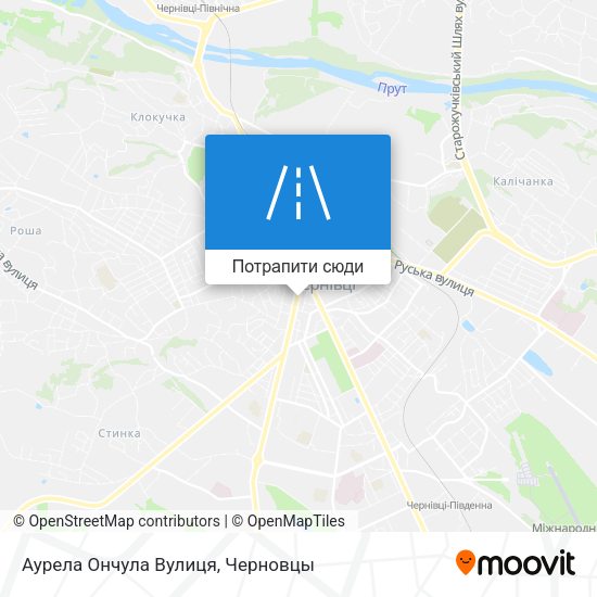 Карта Аурела Ончула Вулиця