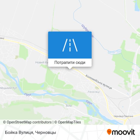 Карта Бойка Вулиця