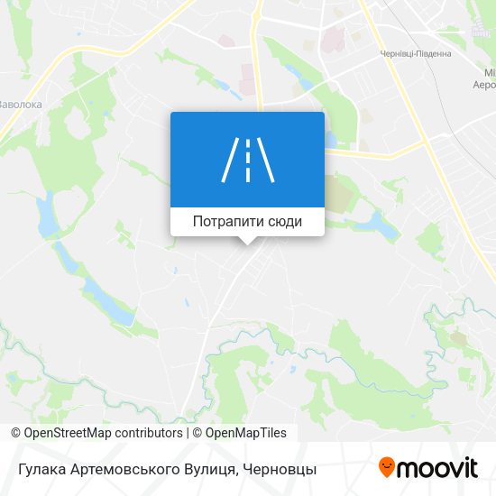 Карта Гулака Артемовського Вулиця