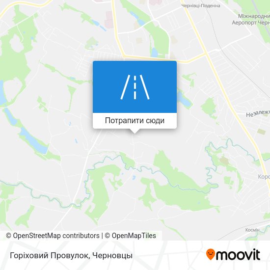Карта Горіховий Провулок
