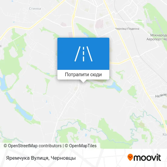 Карта Яремчука Вулиця