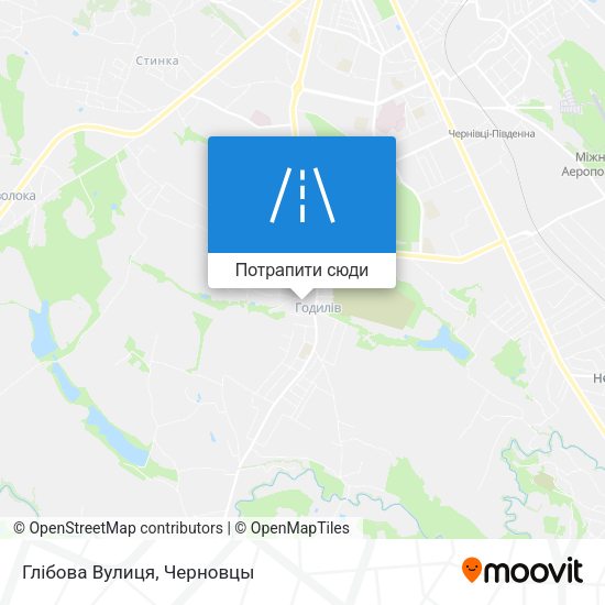 Карта Глібова Вулиця