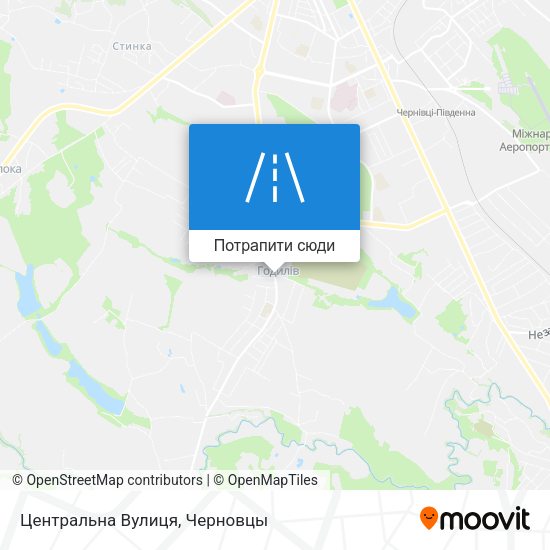 Карта Центральна Вулиця