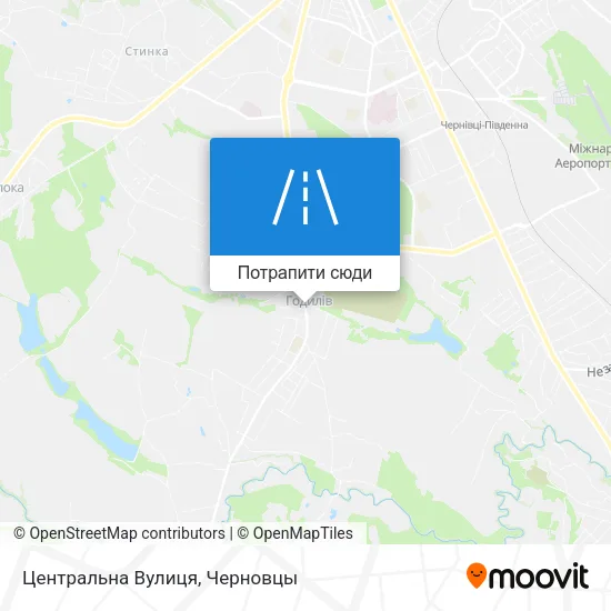 Карта Центральна Вулиця