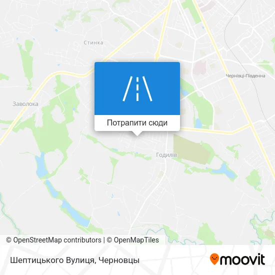 Карта Шептицького Вулиця