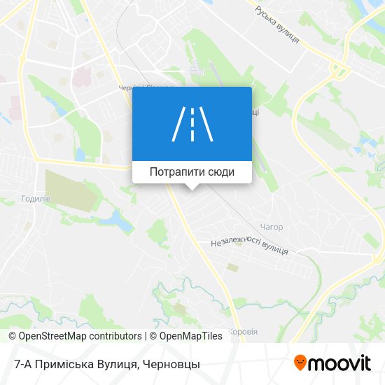 Карта 7-А Приміська Вулиця