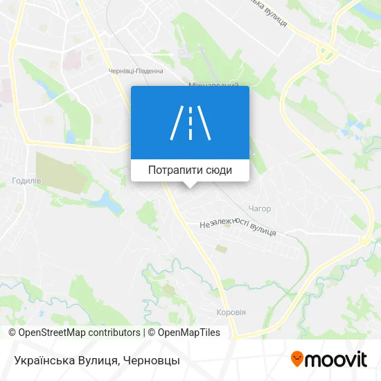 Карта Українська Вулиця