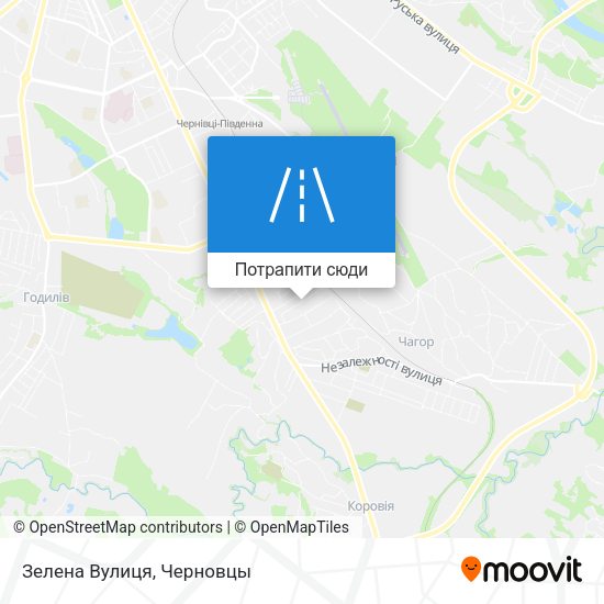 Карта Зелена Вулиця