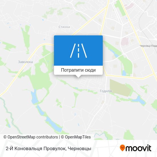Карта 2-Й Коновальця Провулок