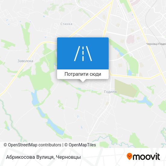 Карта Абрикосова Вулиця