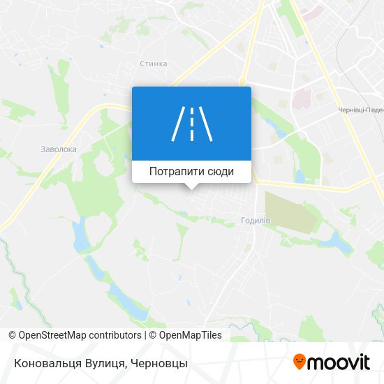 Карта Коновальця Вулиця