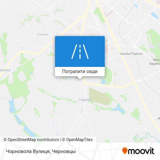 Карта Чорновола Вулиця