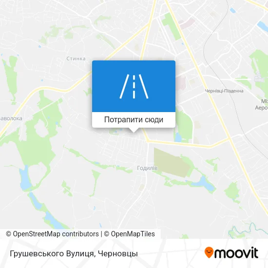 Карта Грушевського Вулиця