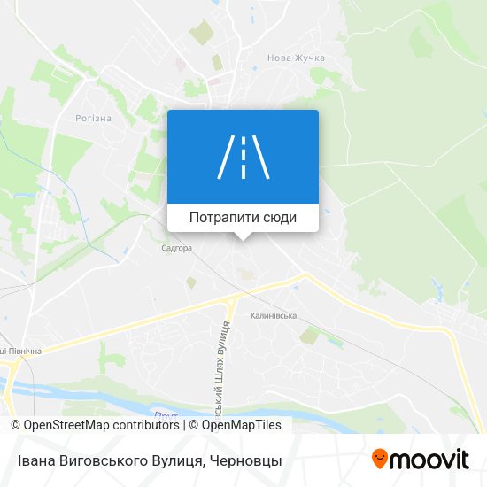 Карта Івана Виговського Вулиця