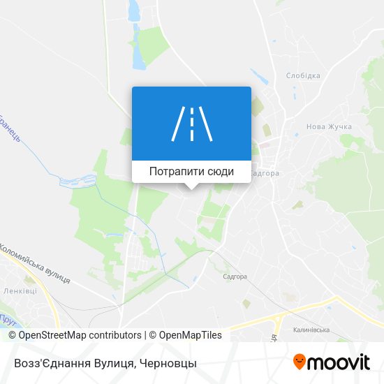Карта Возз'Єднання Вулиця