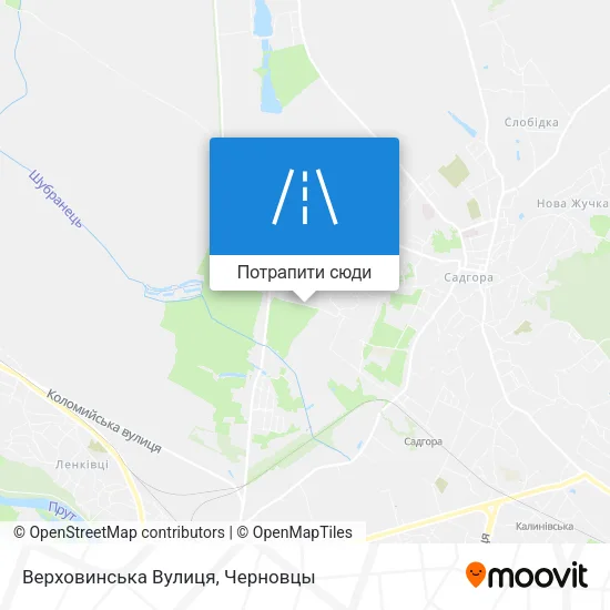 Карта Верховинська Вулиця