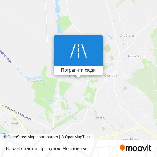 Карта Возз'Єднання Провулок