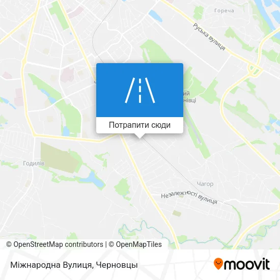 Карта Міжнародна Вулиця