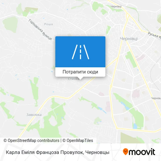Карта Карла Еміля Францоза Провулок