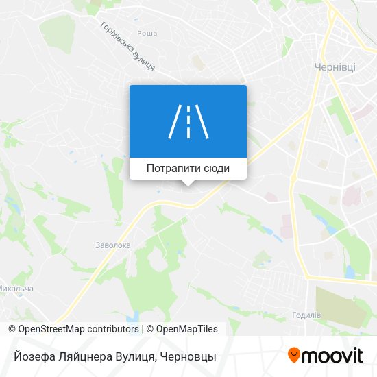 Карта Йозефа Ляйцнера Вулиця