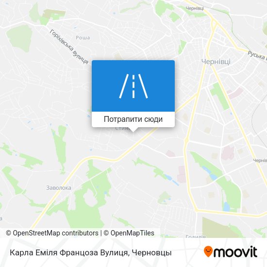 Карта Карла Еміля Францоза Вулиця