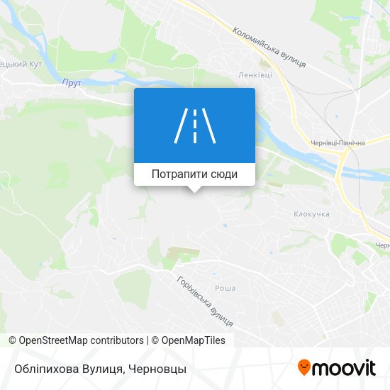 Карта Обліпихова Вулиця