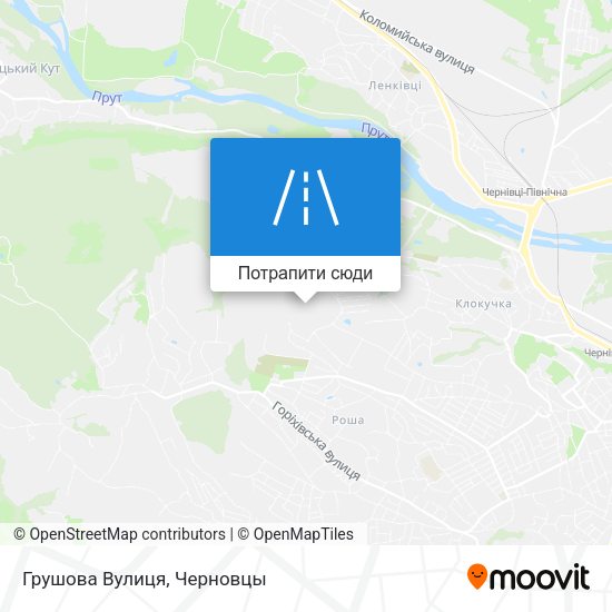 Карта Грушова Вулиця