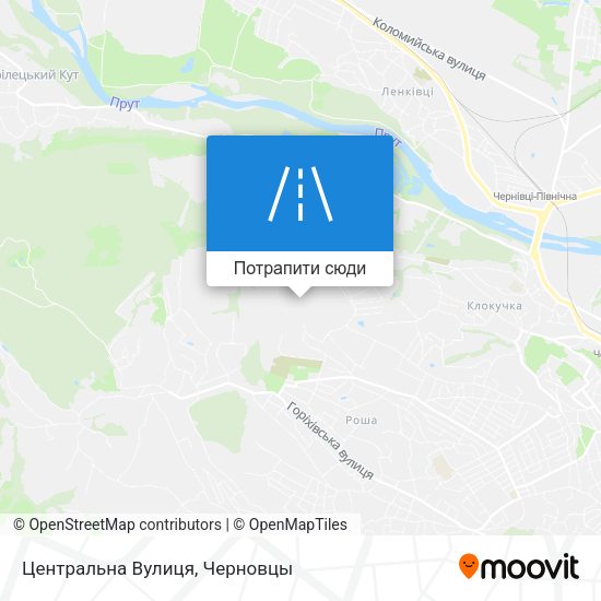 Карта Центральна Вулиця