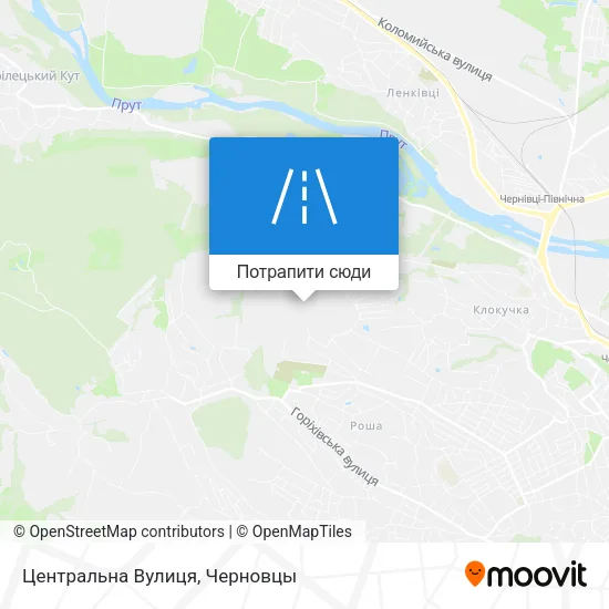 Карта Центральна Вулиця