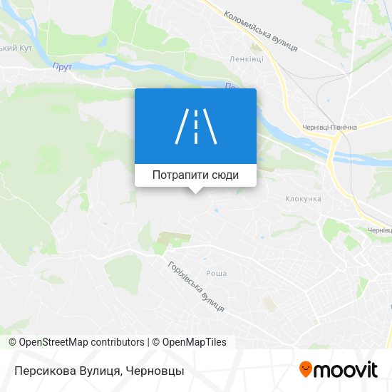 Карта Персикова Вулиця