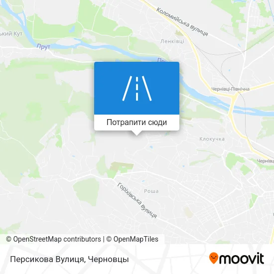 Карта Персикова Вулиця