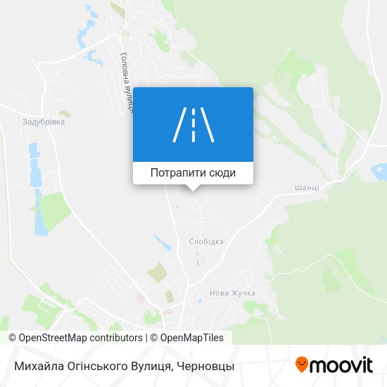 Карта Михайла Огінського Вулиця