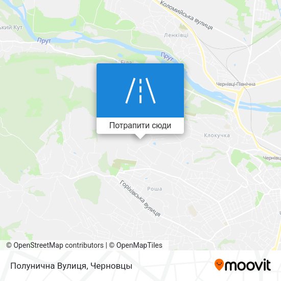 Карта Полунична Вулиця