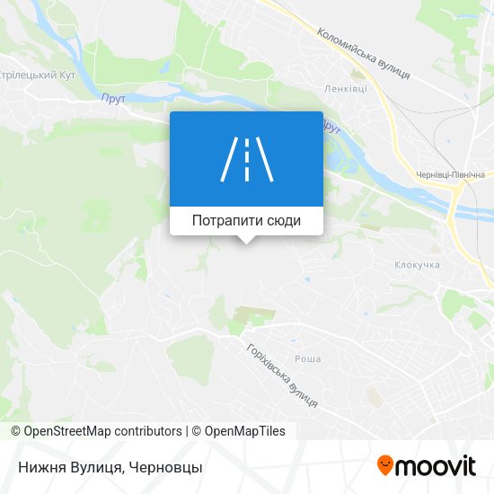 Карта Нижня Вулиця