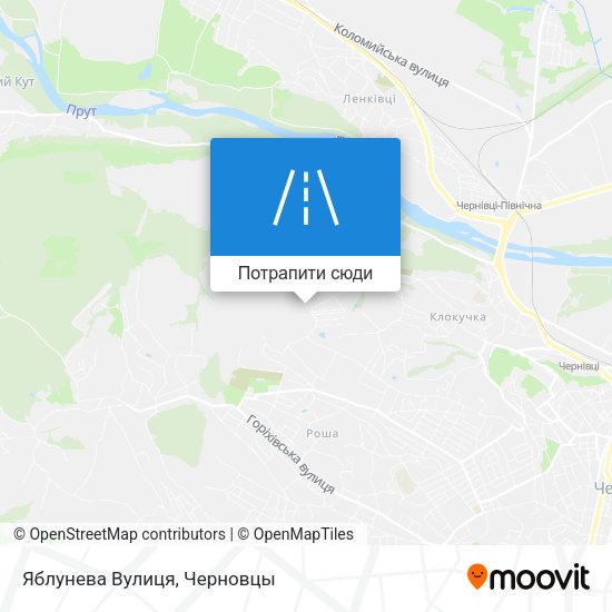 Карта Яблунева Вулиця