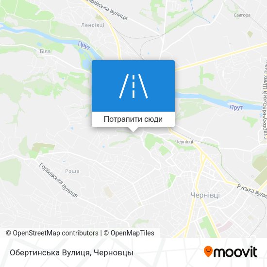 Карта Обертинська Вулиця