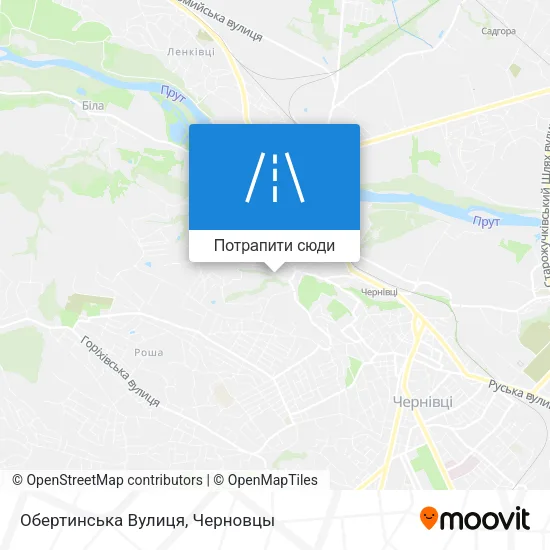 Карта Обертинська Вулиця