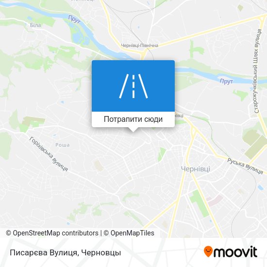 Карта Писарєва Вулиця